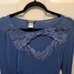 Open lace blouse